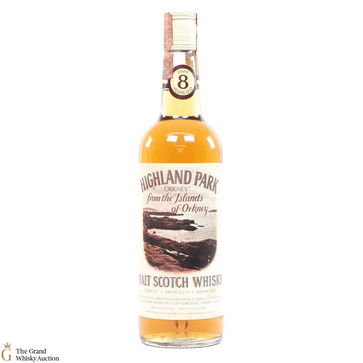 Highland Park 8 Year Old Bottled 1970s - Ferraretto