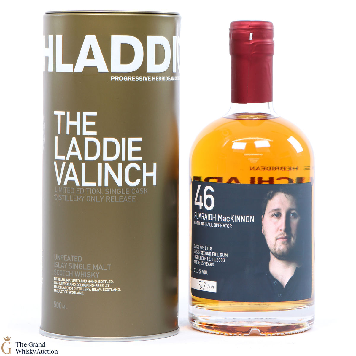 Bruichladdich - 15 Year Old - 2003 Valinch 46 - Ruaraidh MacKinnon