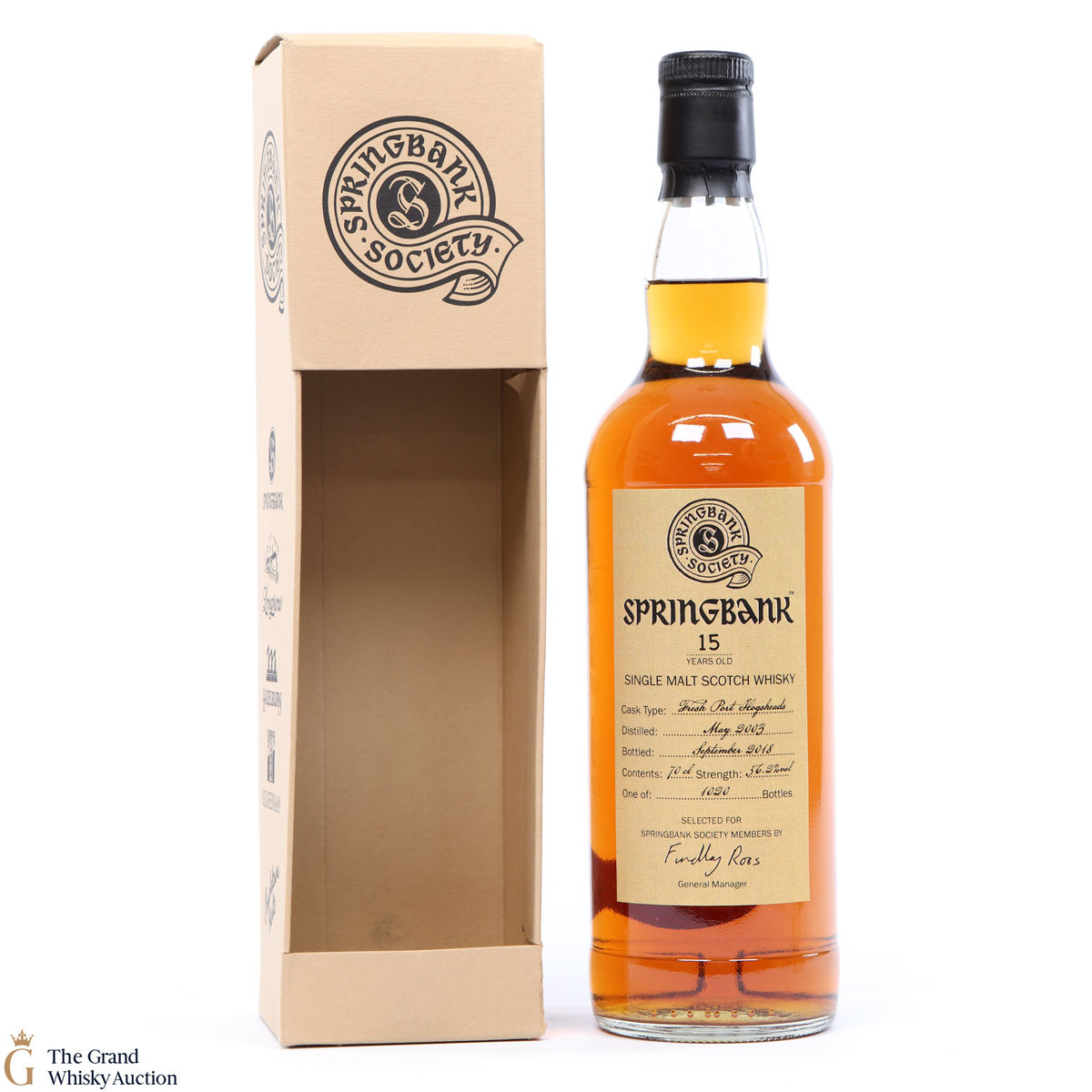 Springbank - 15 Year Old Frest Port Hogshead 2003 Society Bottling