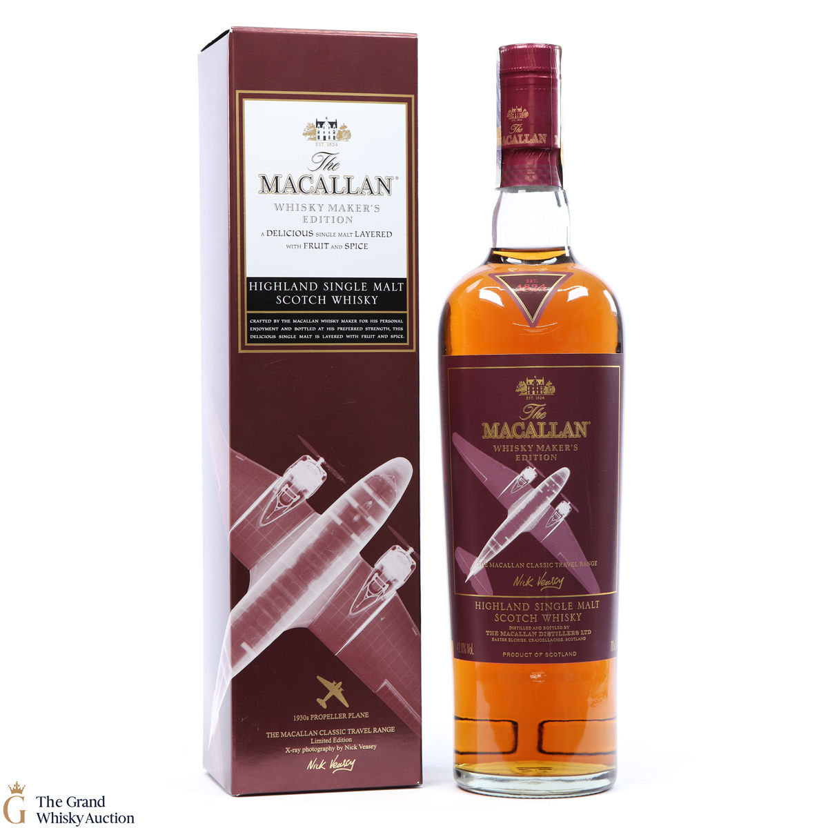 Macallan - Whisky Maker's Edition - Classic Travel Range 1930s Propeller Plane
