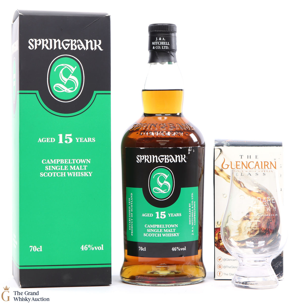 Springbank - 15 Year Old (& Glass)