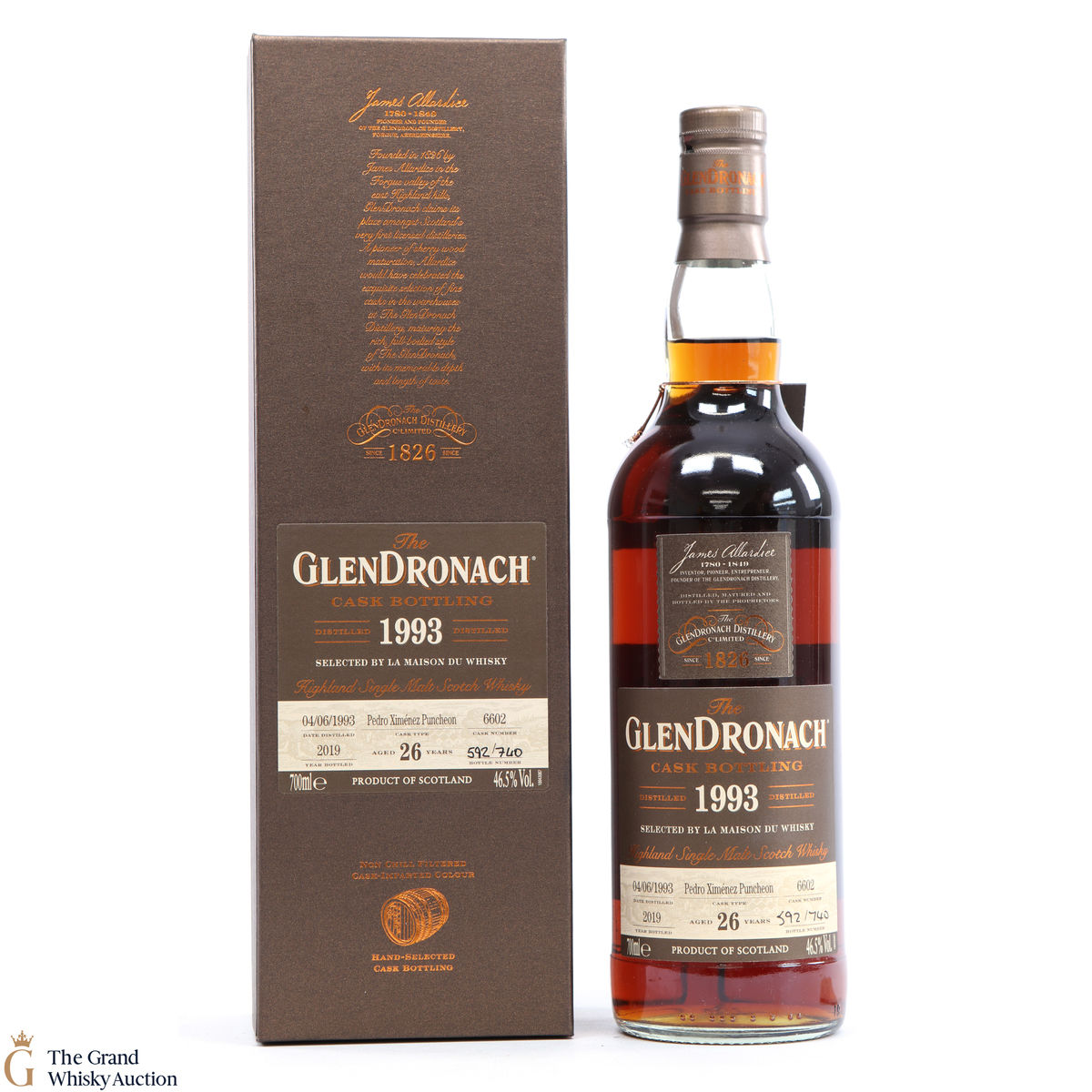 Glendronach - 26 Year Old - 1993 Single Cask #6602 La Maison Du Whisky