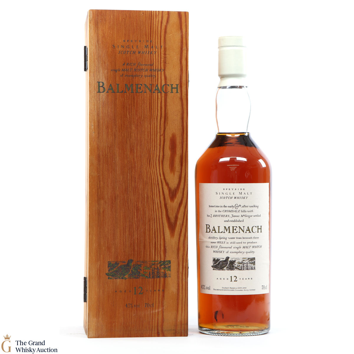 Balmenach - 12 Year Old - Flora & Fauna (Wooden Box​ & White Cap)