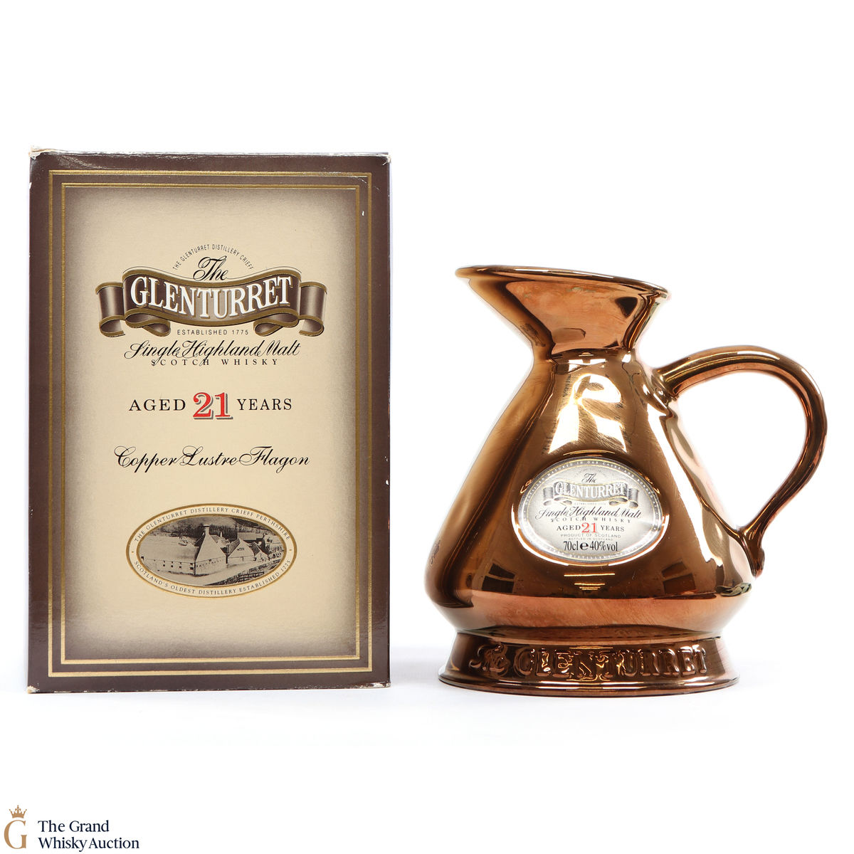 Glenturret - 21 Year Old - Copper Lustre Flagon