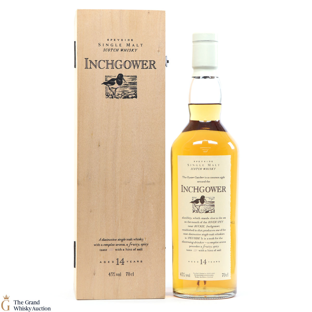 Inchgower - 14 Year Old - Flora and Fauna White Top Wooden Box