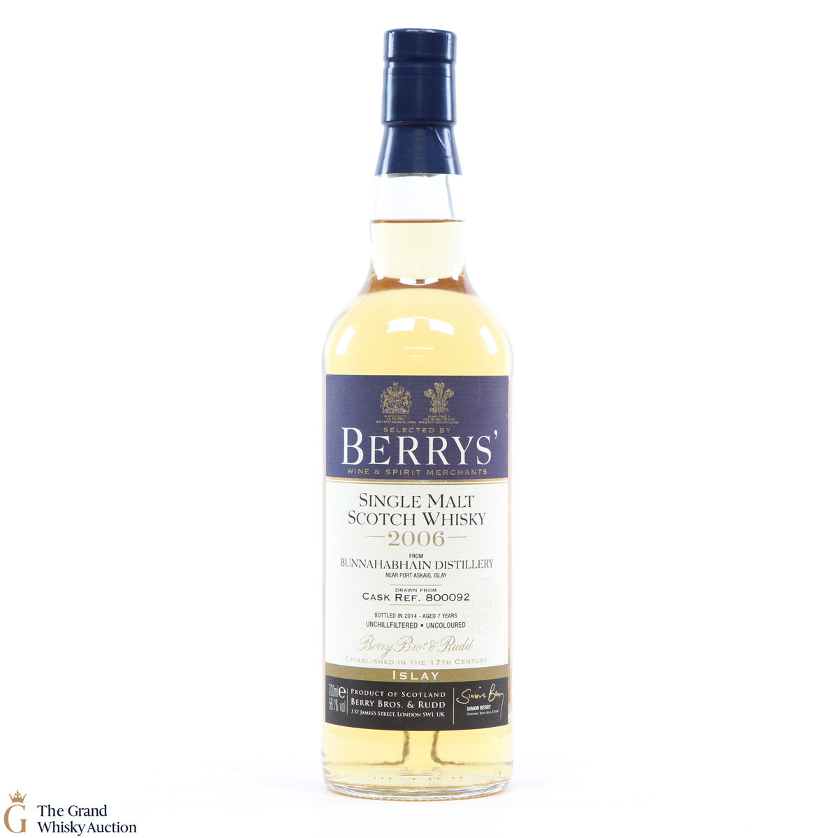Bunnahabhain - 7 Year Old 2006 Berry Bros #800092