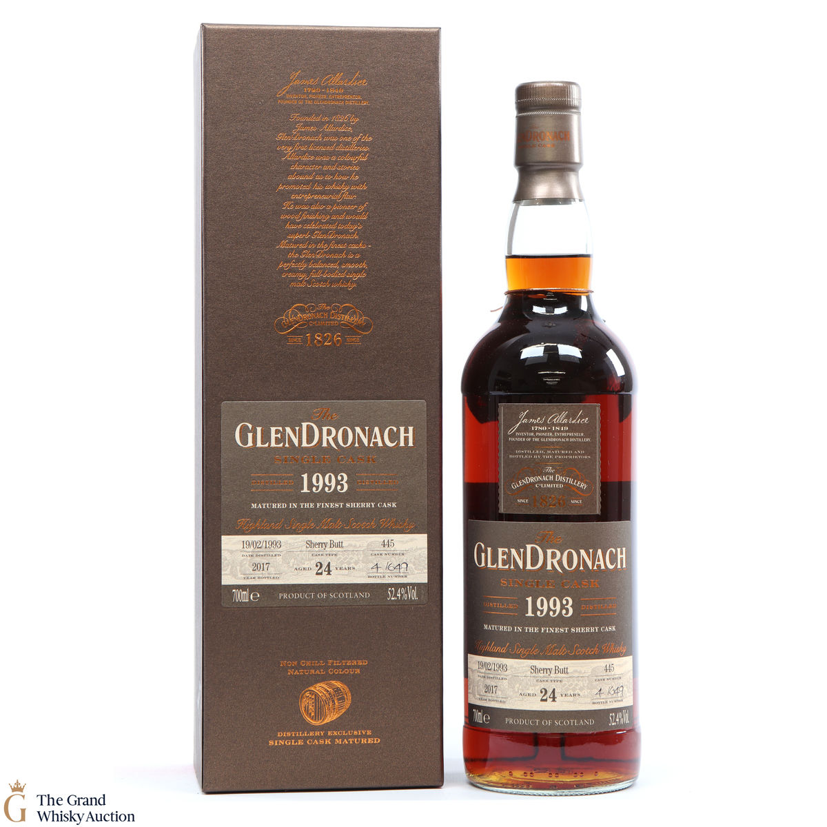 Glendronach - 24 Year Old - 1993 Single Cask #445