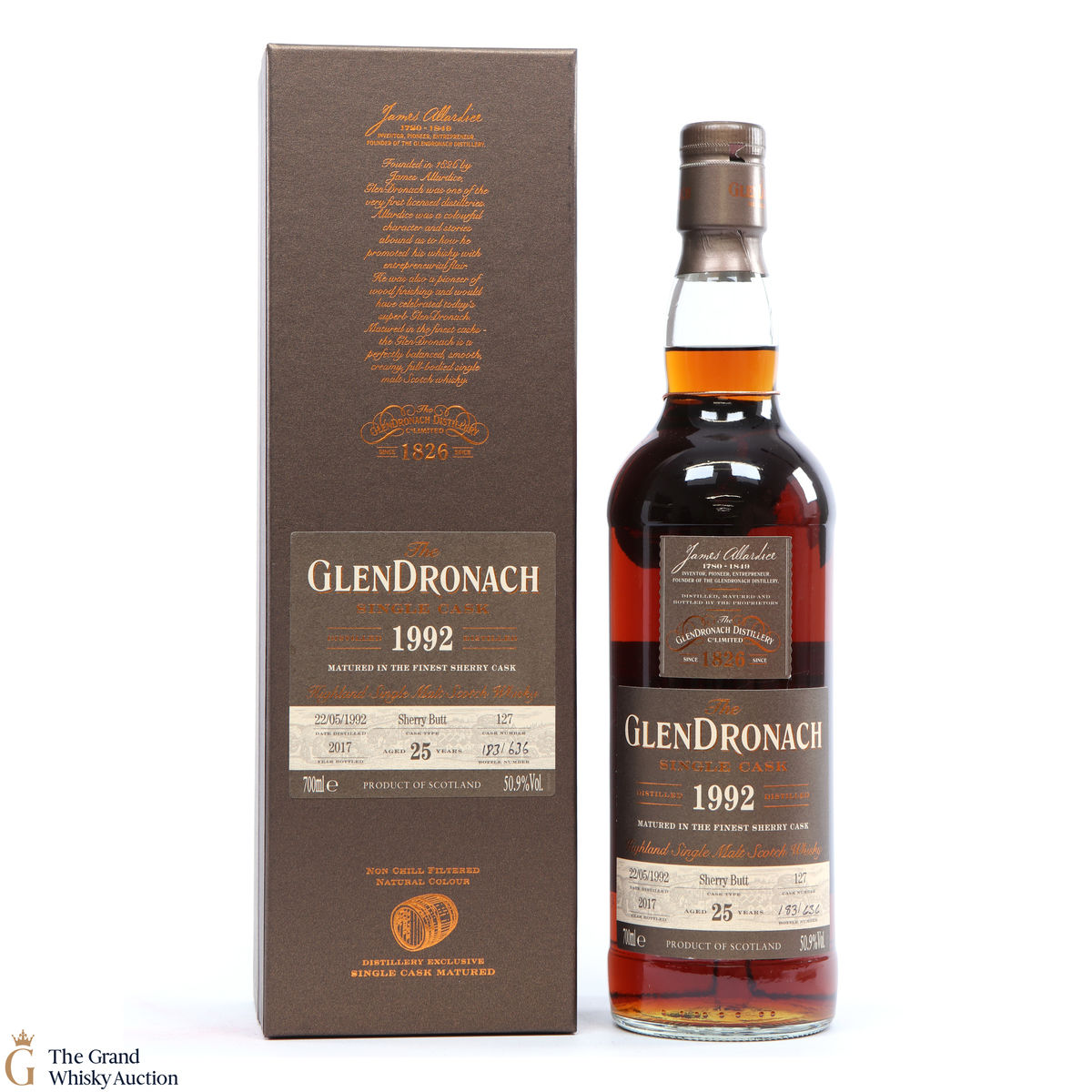 GlenDronach - 25 Year Old - 1992 Single Sherry Butt #127