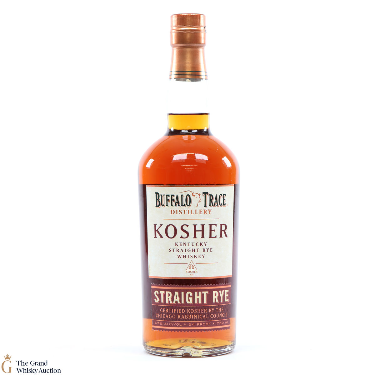 Buffalo Trace - Kosher Straight Rye Recipe 94 Proof 75cl