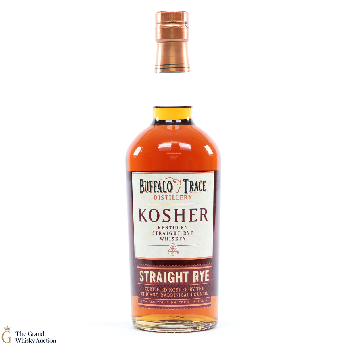 Buffalo Trace - Kosher Straight Rye Recipe 94 Proof 75cl