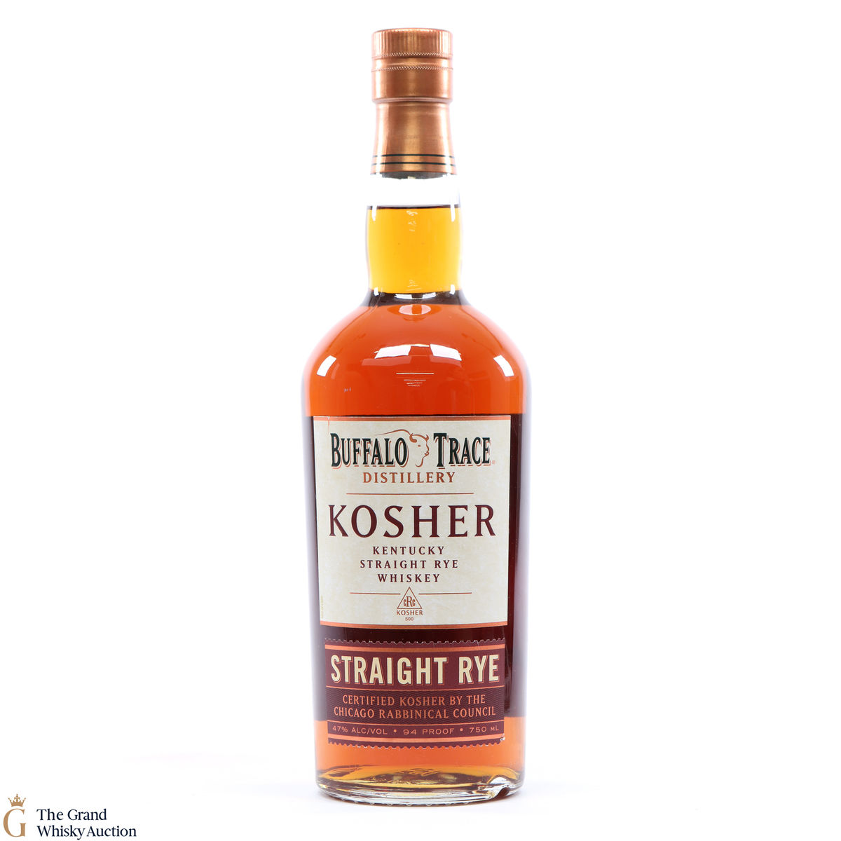 Buffalo Trace - Kosher Straight Rye Recipe 94 Proof 75cl