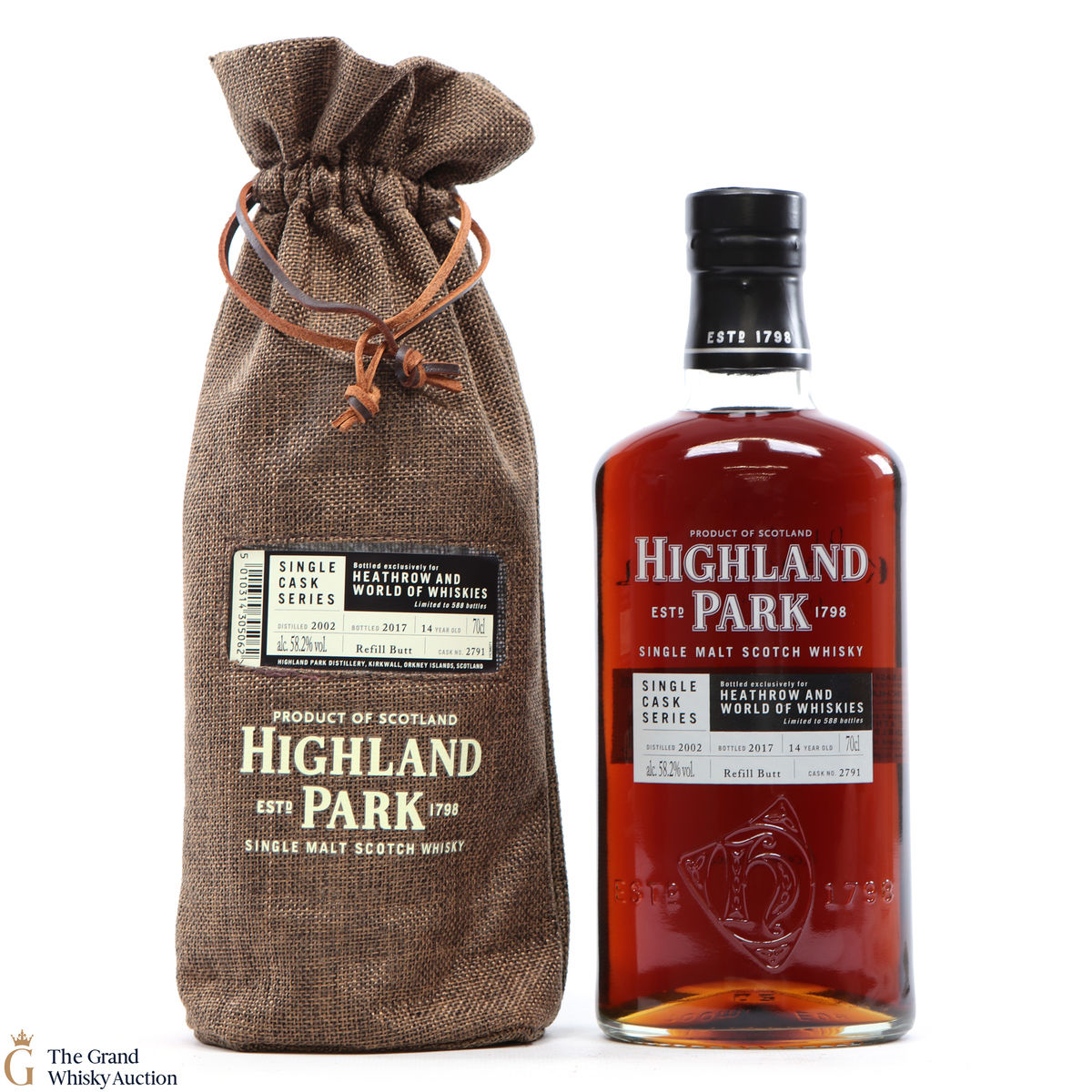 Highland Park - 14 Year Old - Single Cask #2791 - Heathrow and World of Whiskies
