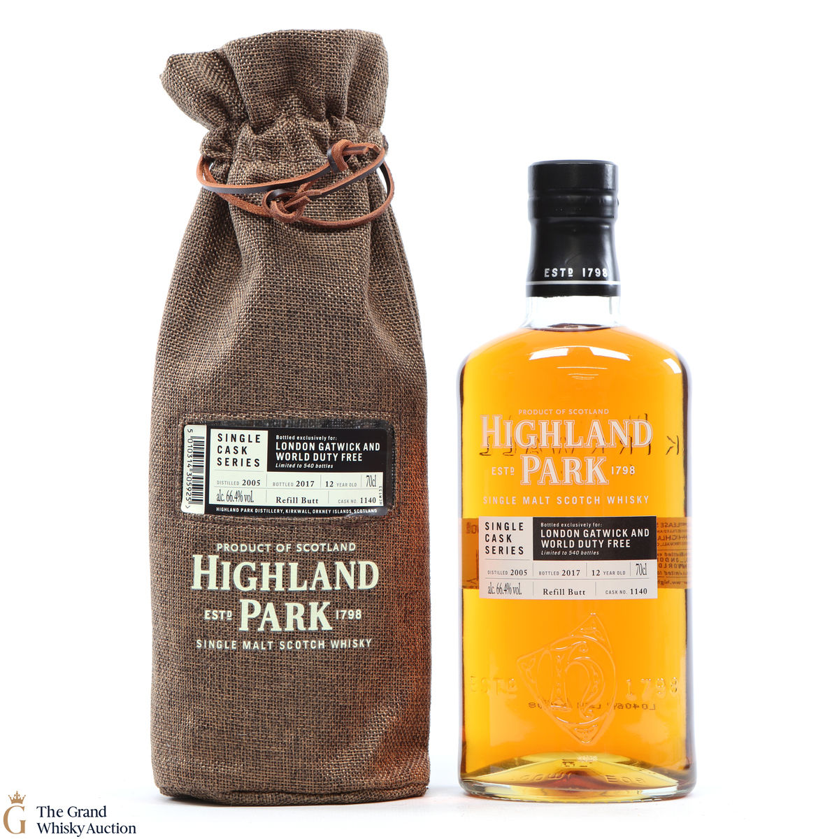 Highland Park - 12 Year Old - Single Cask Series - London Gatwick and World Duty Free