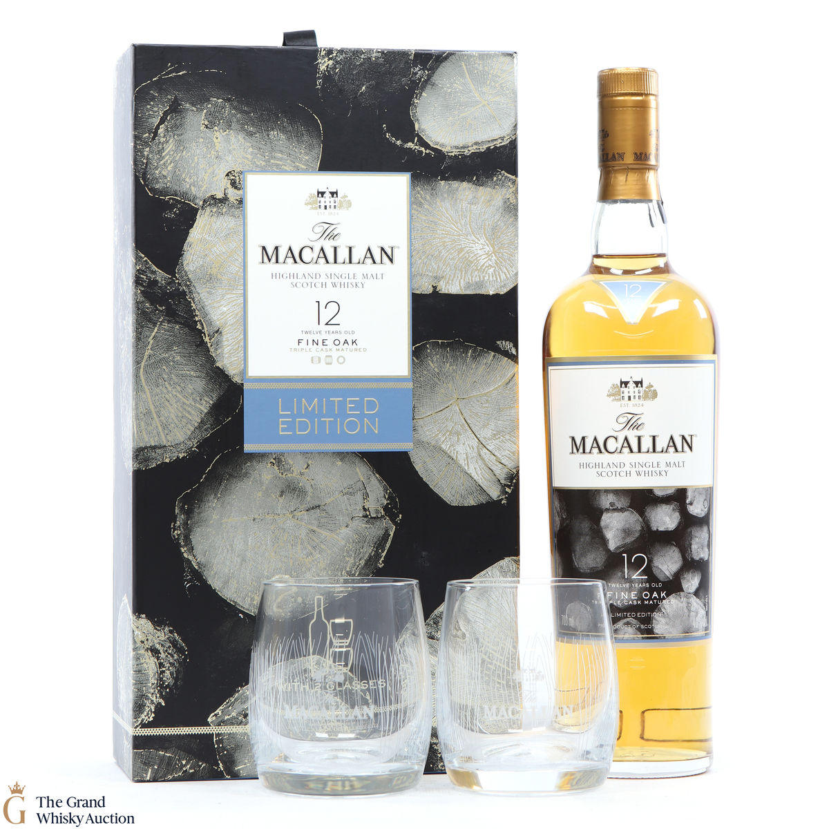 Macallan - 12 Year Old - Fine Oak - Limited Edition (with Glasses)