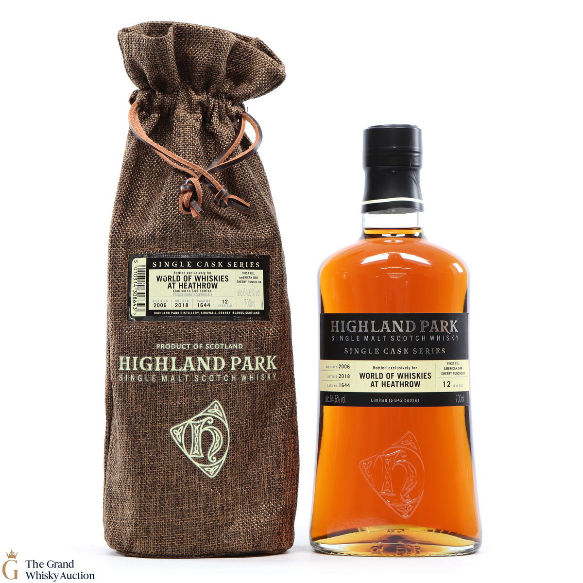 Highland Park - 12 Year Old - Single Cask #1644 - Heathrow and World of Whiskies