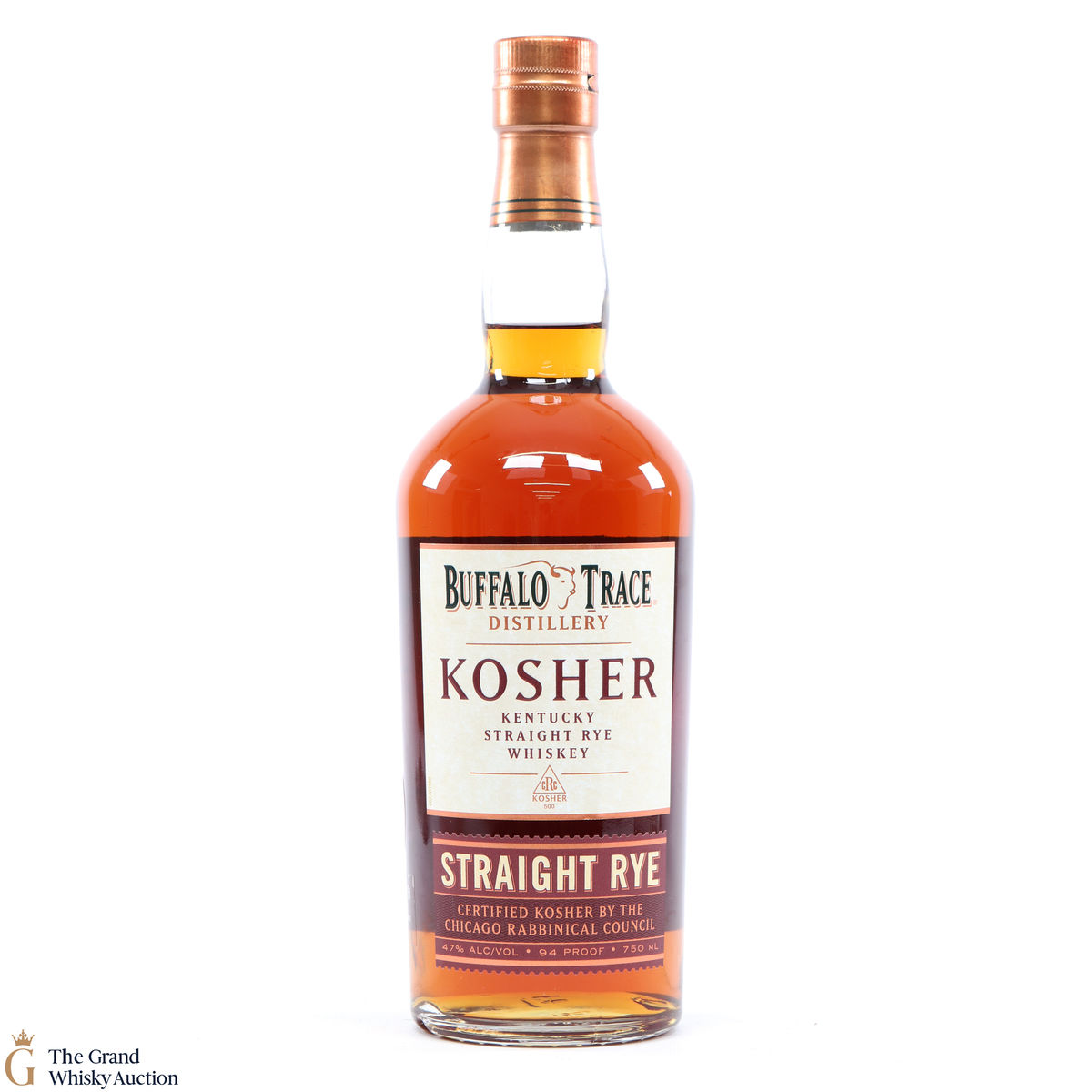 Buffalo Trace - Kosher Straight Rye Recipe 94 Proof 75cl
