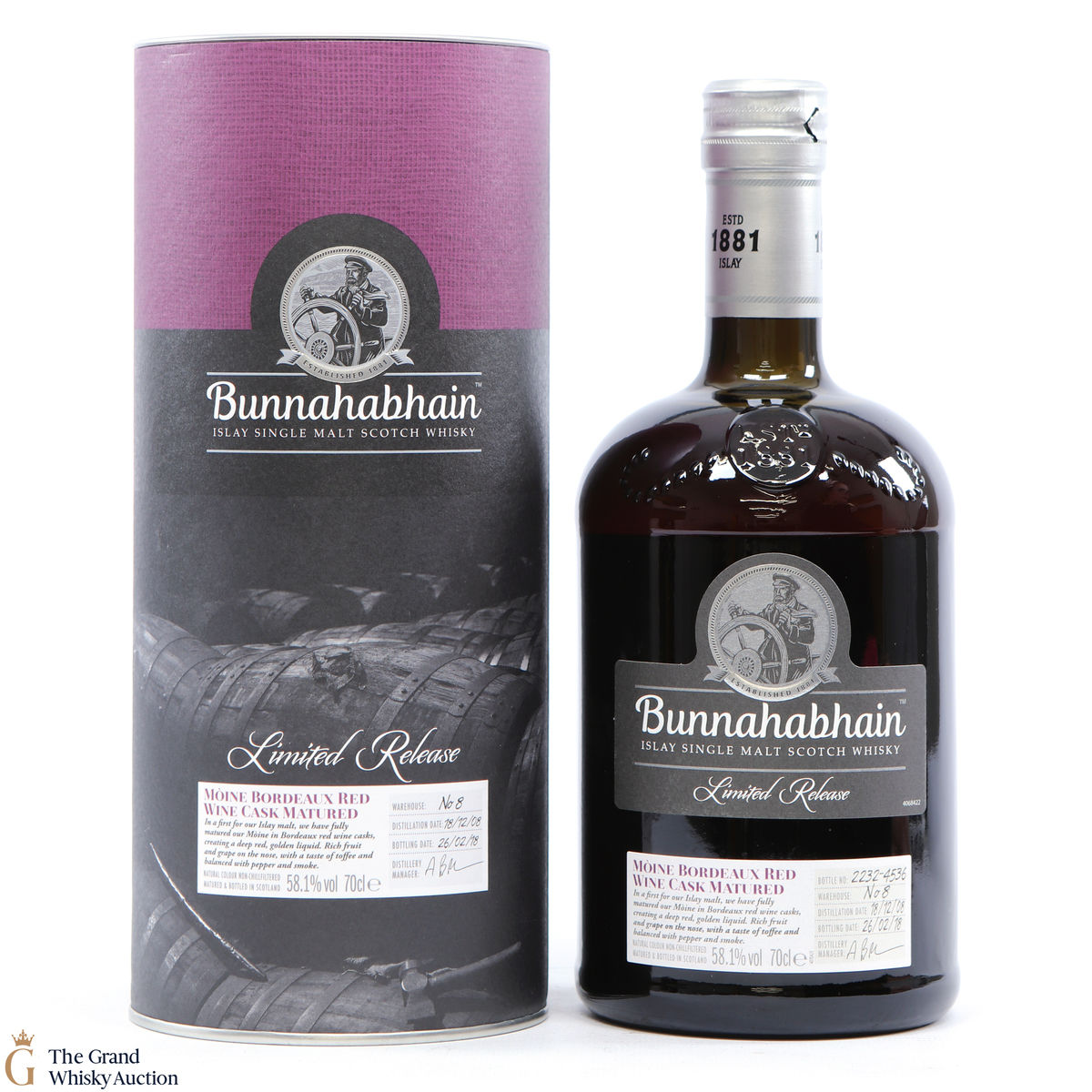 Bunnahabhain - 2008 Moine Bordeaux Red Wine Cask