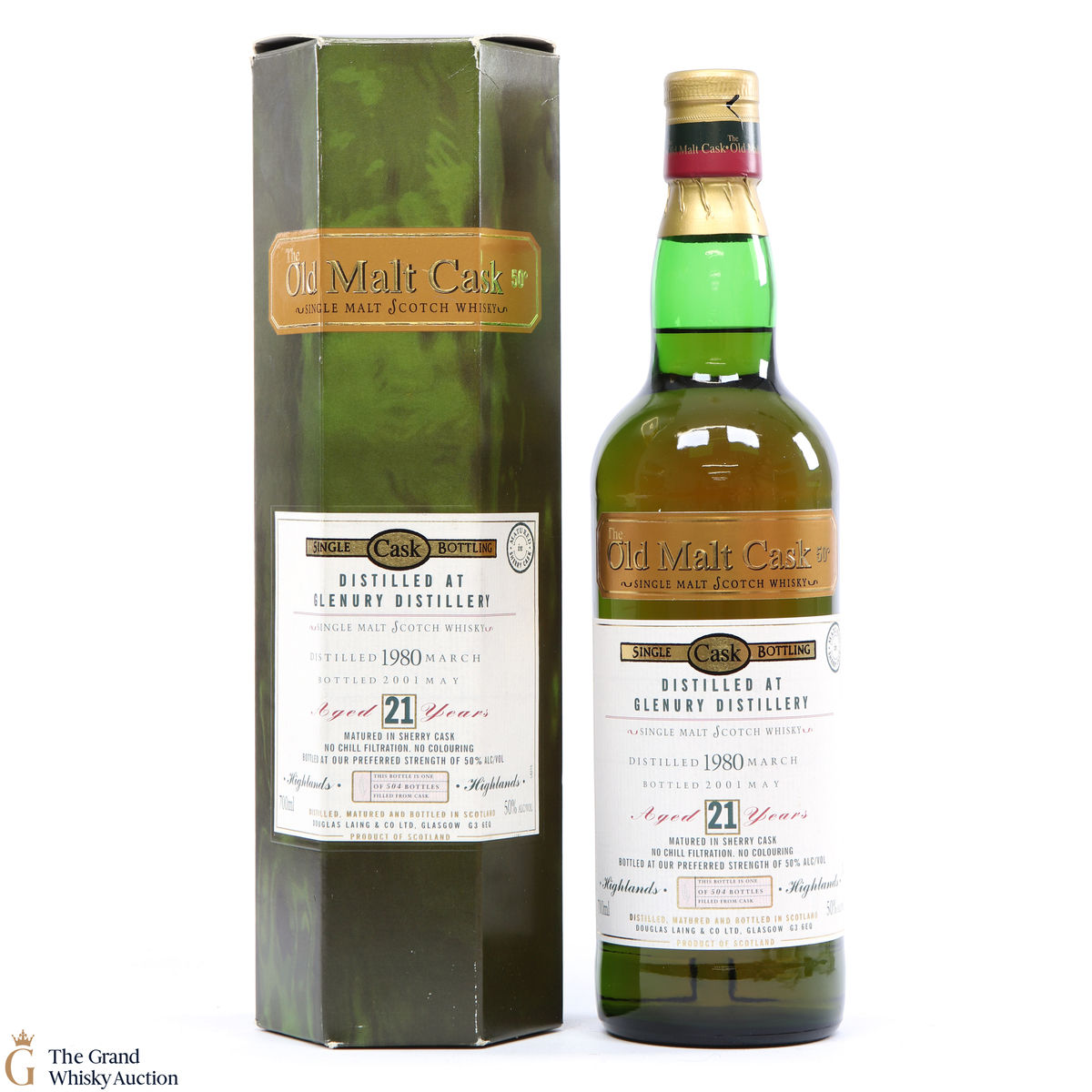 Glenury - 21 Year Old Old Malt Cask 1980