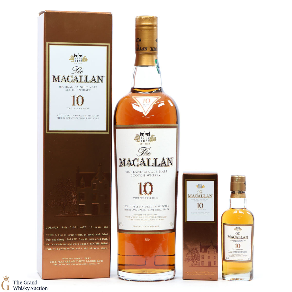 Macallan - 10 Year Old - Sherry Oak & 5cl