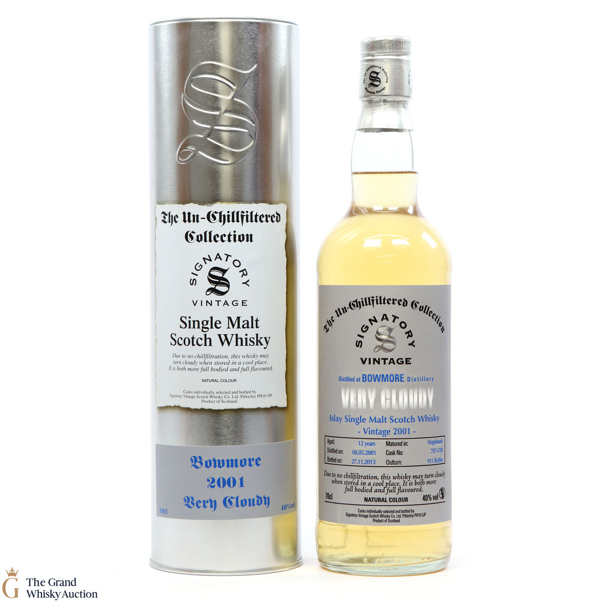 Bowmore - 12 Year Old 2001 Very Cloudy - Signatory 