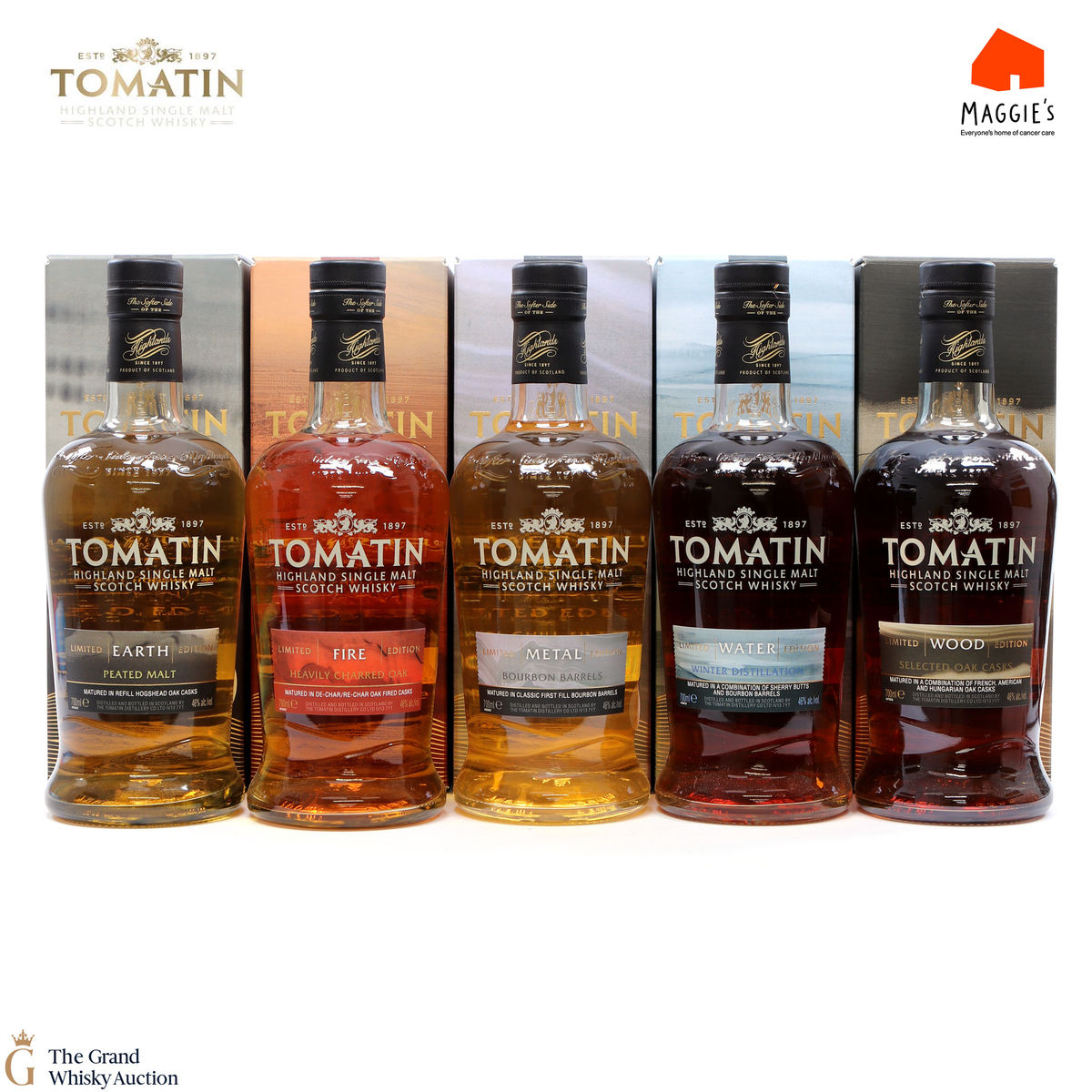 Tomatin - Five Virtues (Wood, Fire, Earth, Metal & Water) Limited Edition (Charity Lot)