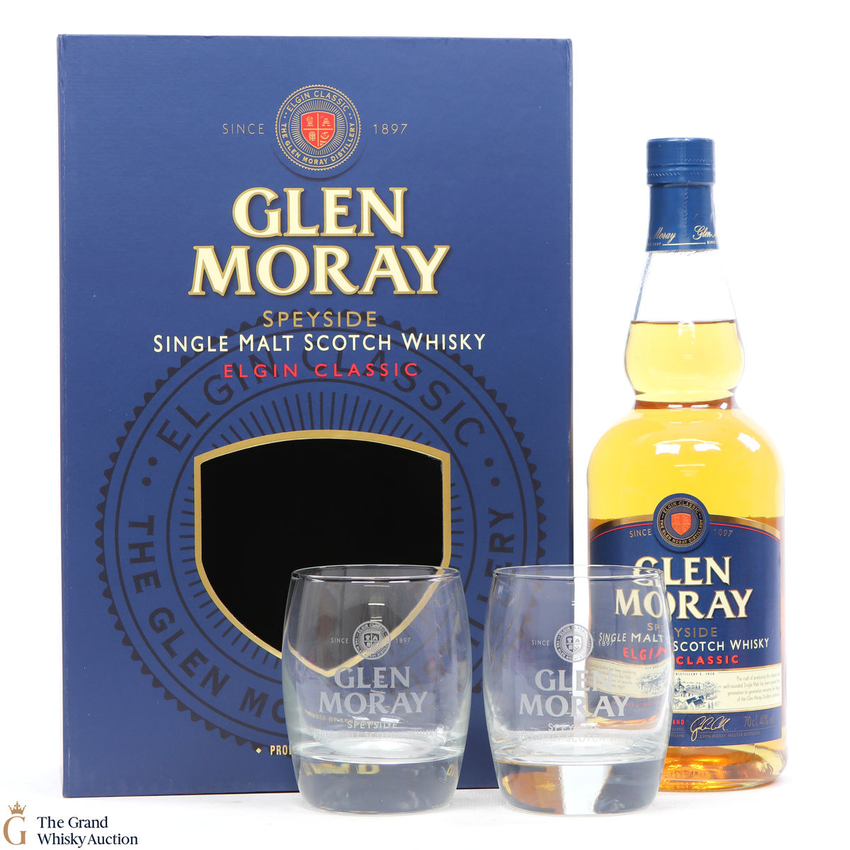 Glen Moray - Elgin Classic + Glasses