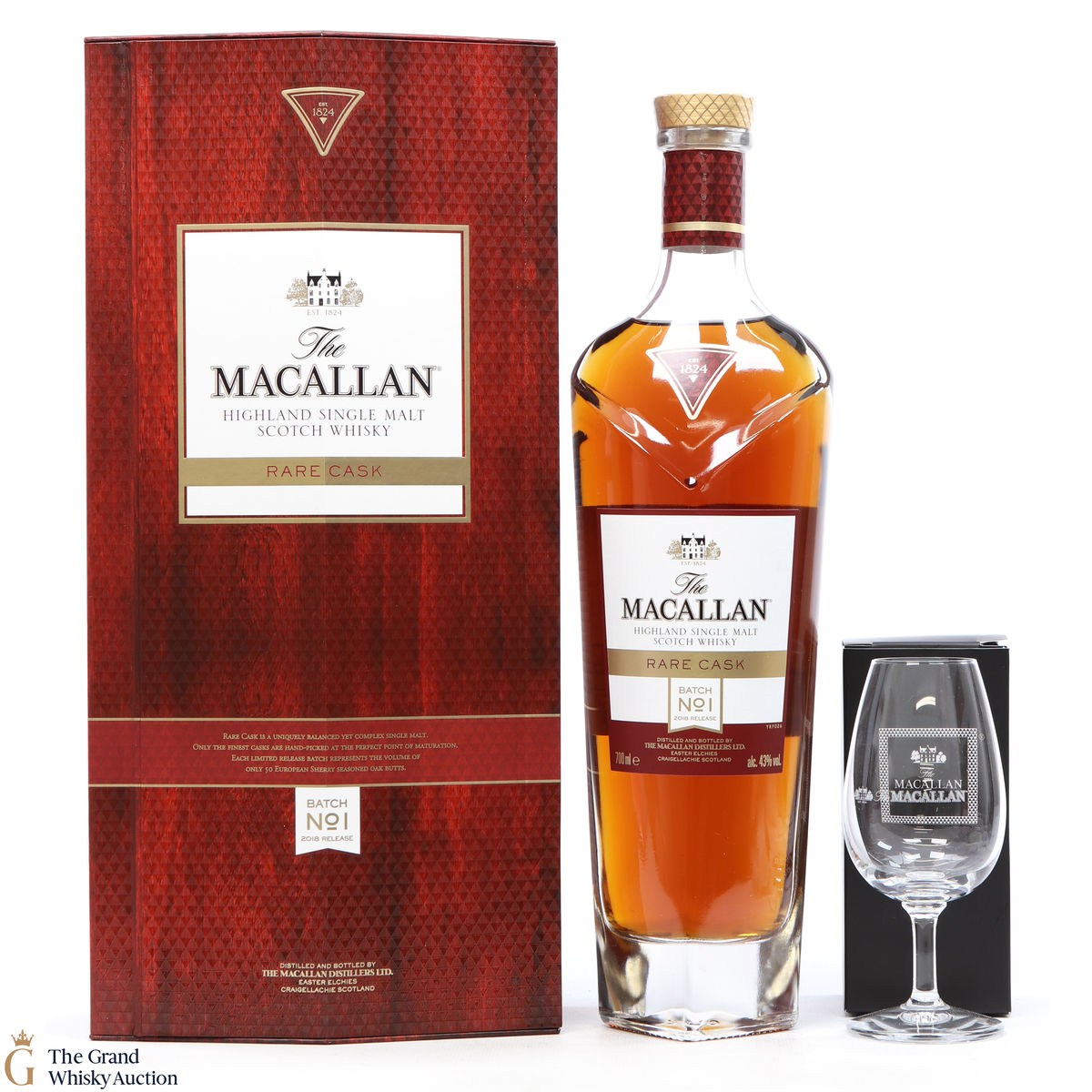 Macallan - Rare Cask Batch No.1 - 2018 (with Glass) 