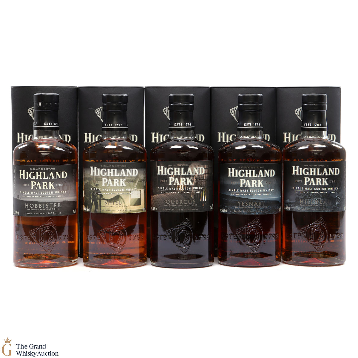 Highland Park - Keystones Series - Hobbister, Shiel, Quercus, Yesnaby & Hillhead