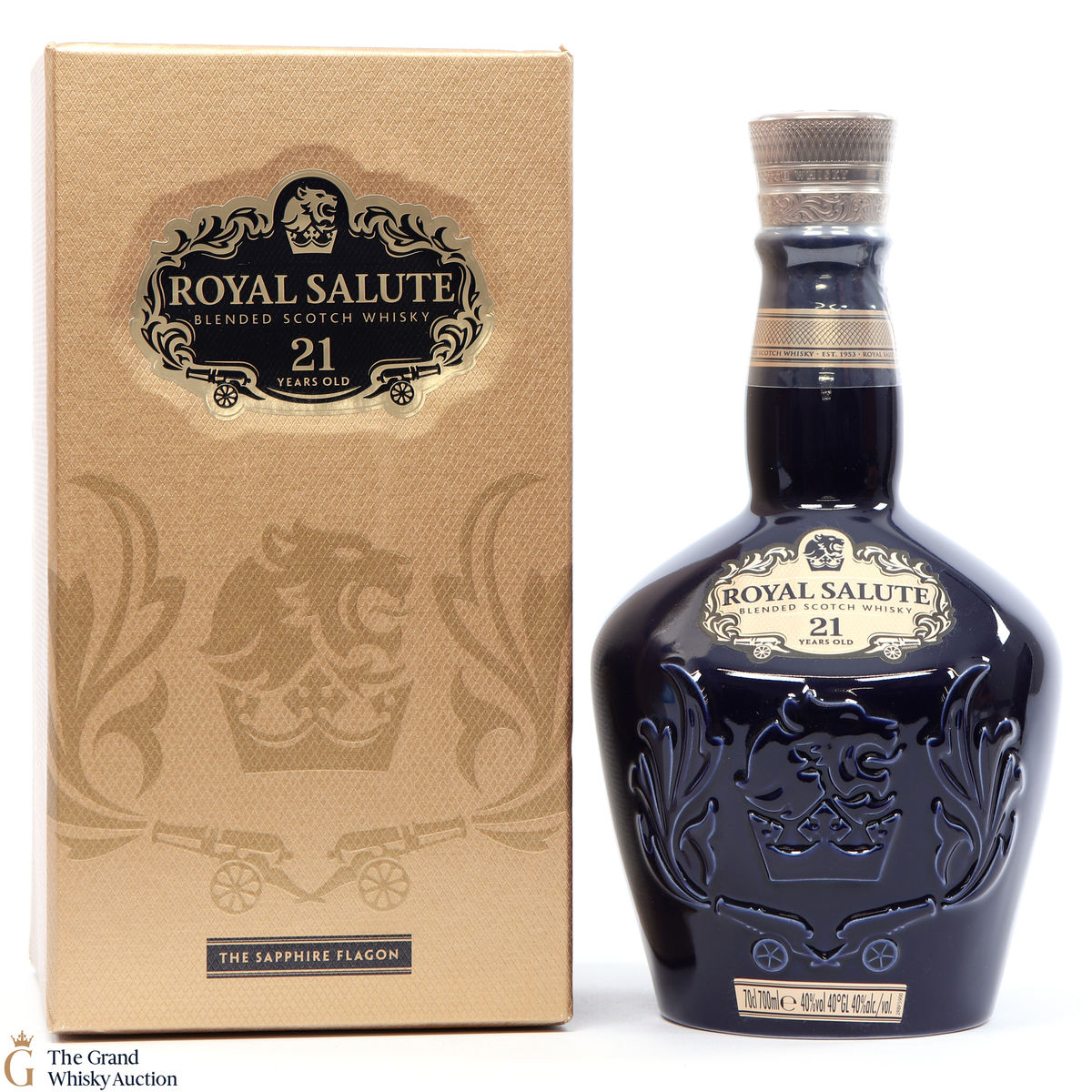Chivas - Royal Salute - 21 Year Old - Sapphire Flagon