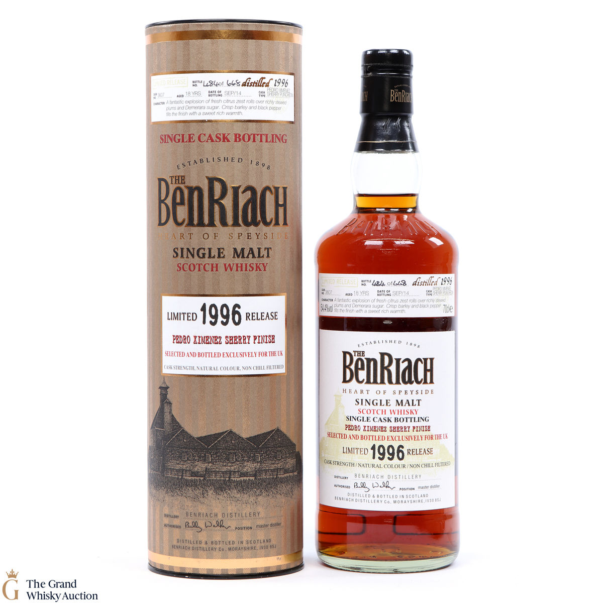 Benriach - 18 Year Old #3607 1996 Single Cask Pedro Ximenez Finish