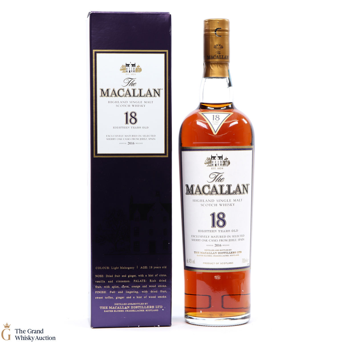 Macallan - 18 Year Old Sherry Oak - 2016