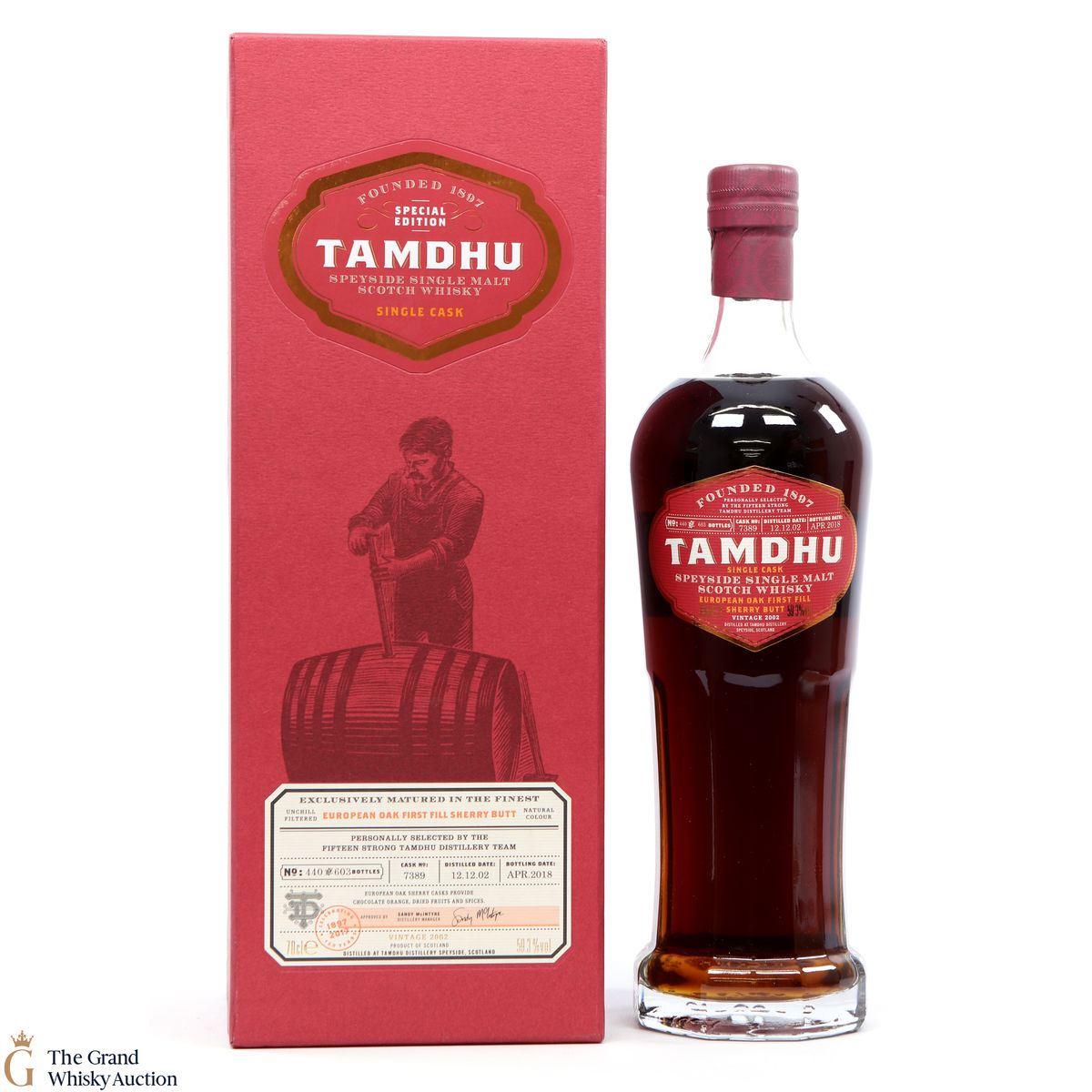 Tamdhu - 2002 Single Cask #7389 Distillery Team Selection