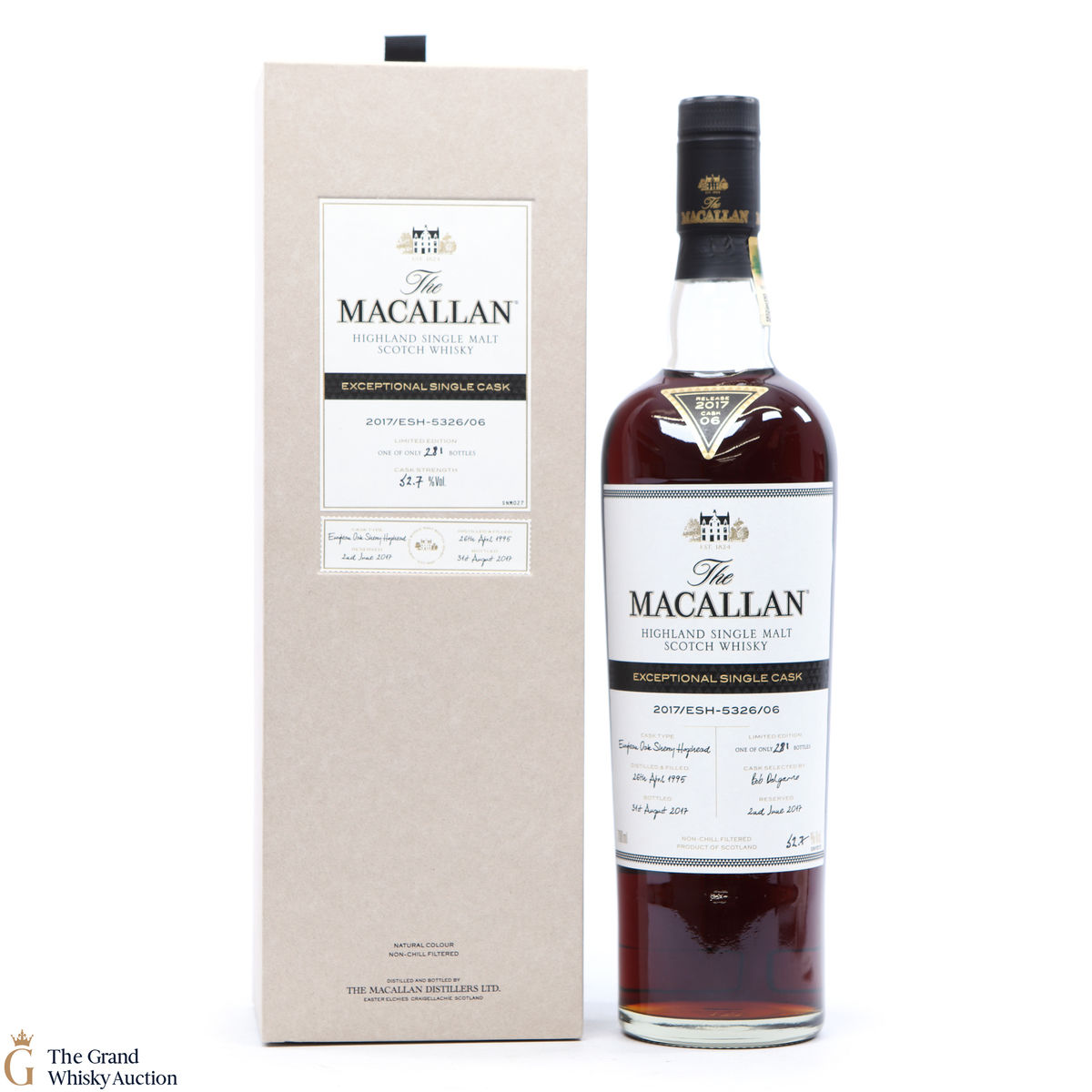 Macallan-  1995 Exceptional Cask #5326-06 
