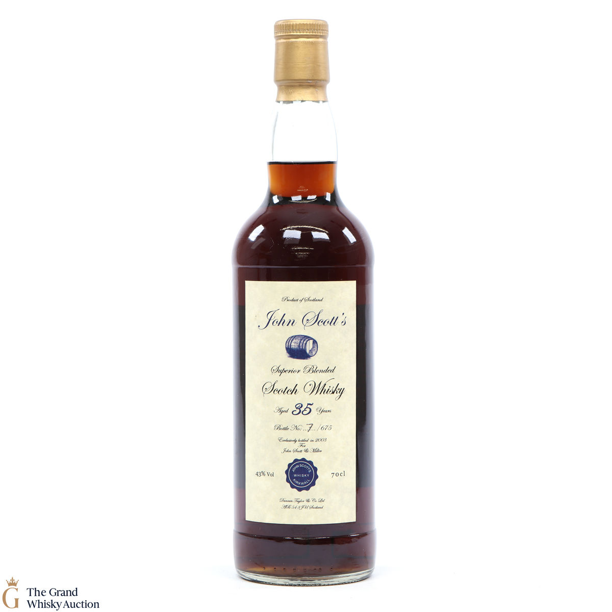 John Scott - 35 Year Old Superior Blended Highland Park & Invergordon