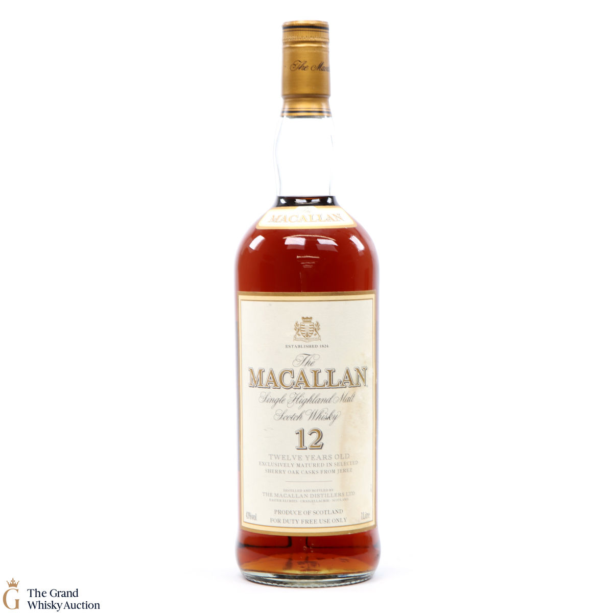 Macallan - 12 Year Old (1980s)  - 1L
