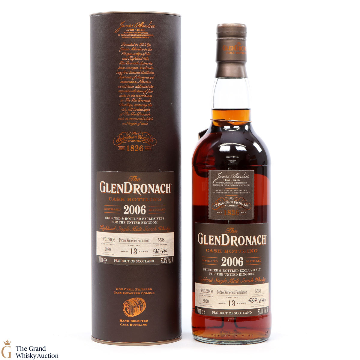 Glendronach - 13 Year Old - 2006 PX Cask #5538