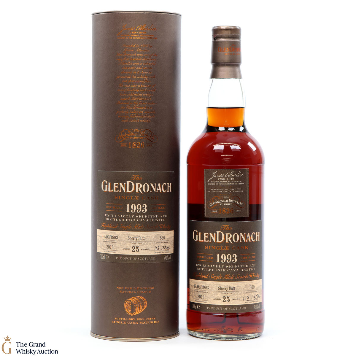 Glendronach - 25 Year Old - 1993 Single Cask #659