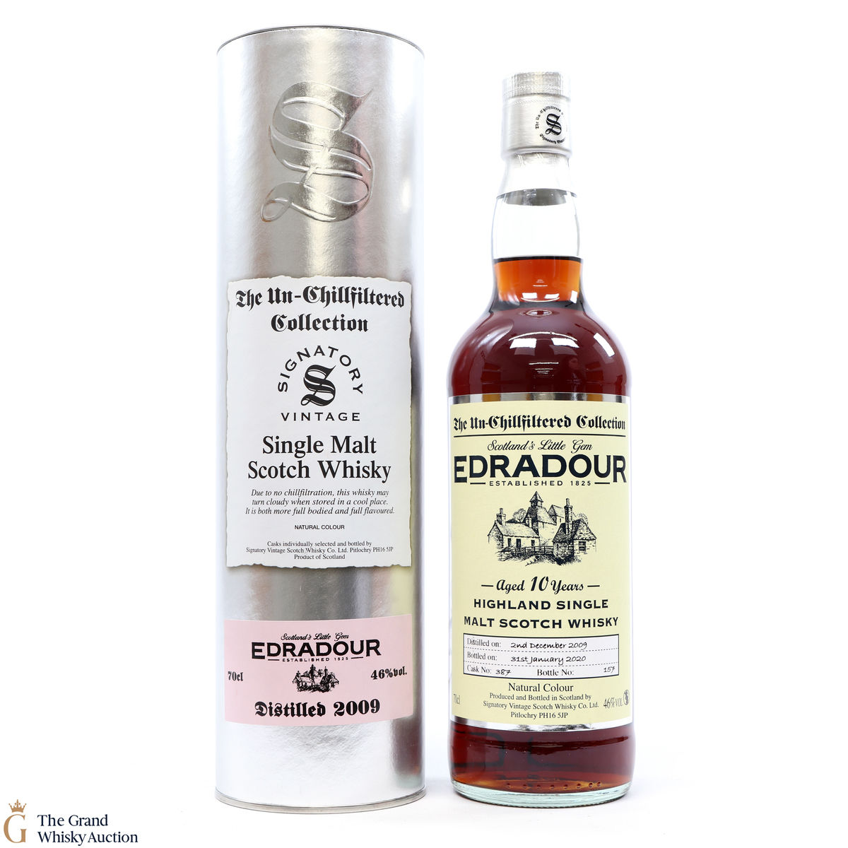 Edradour - 10 Year Old 2009 Cask #387 Signatory 