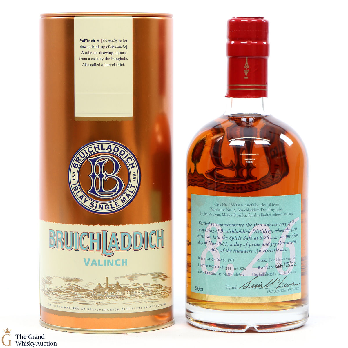 Bruichladdich - 8.26 Valinch 1st Anniversary of the Re-opening