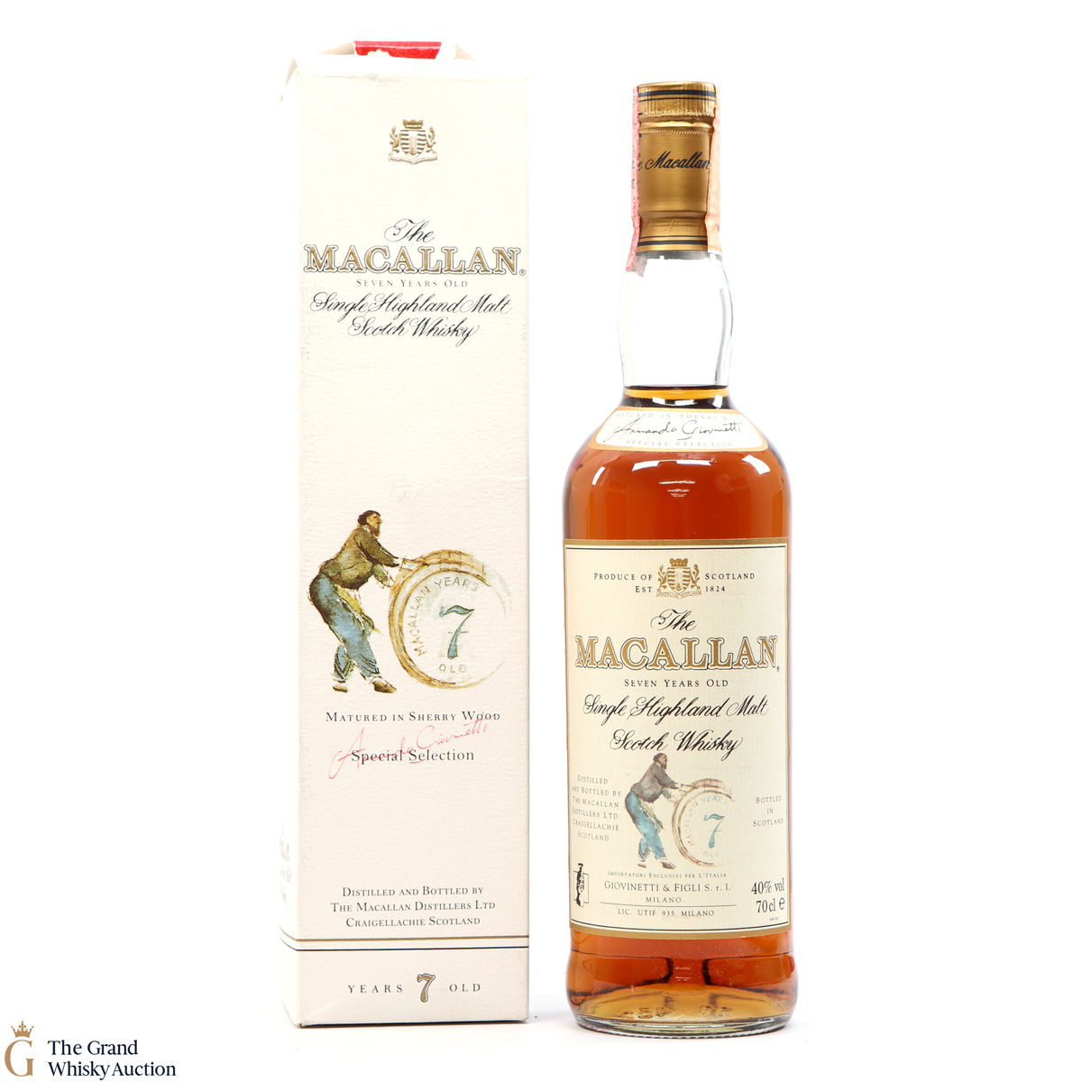 Macallan - 7 Year Old - Giovinetti Selection 1990s