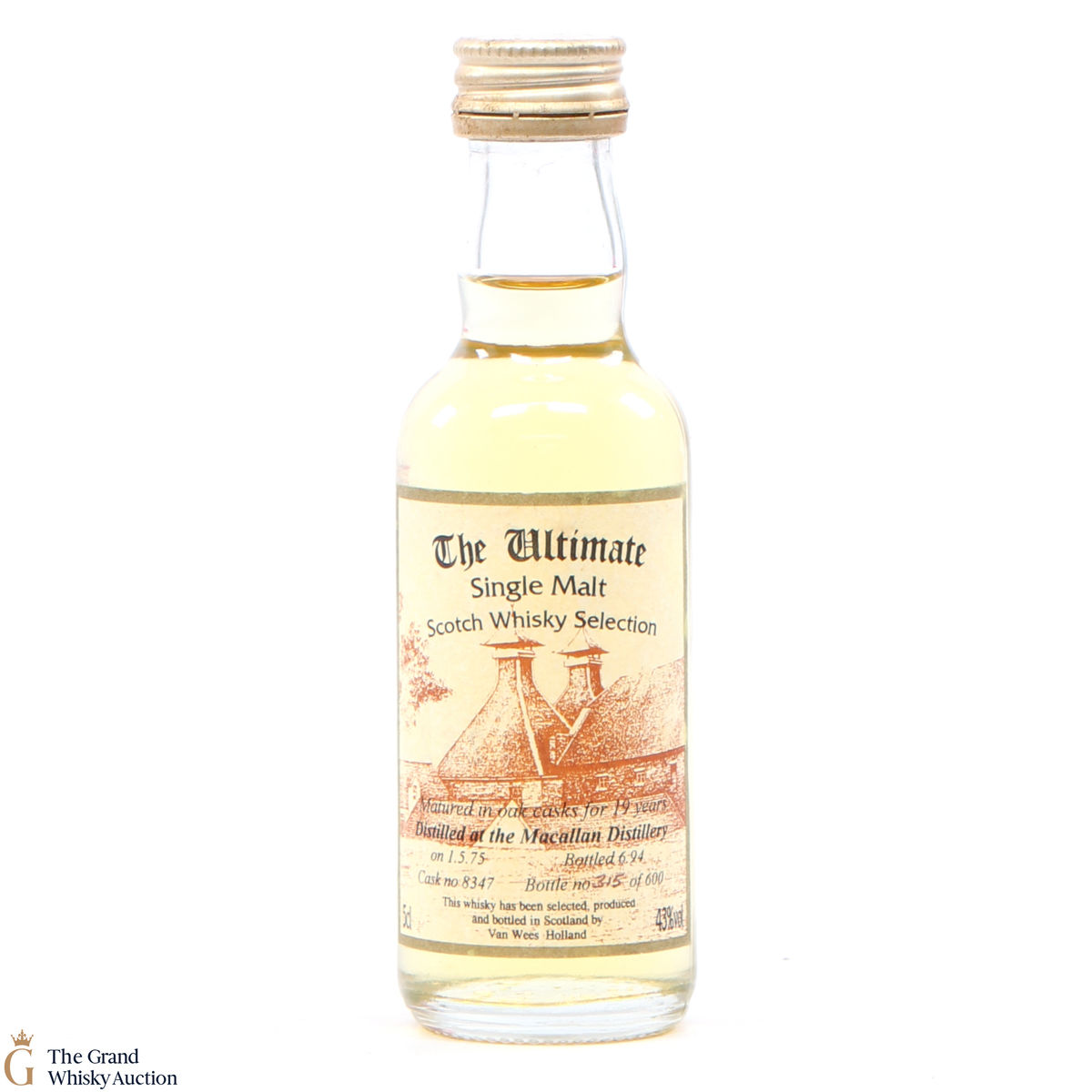 Macallan - 19 Year Old -1975 Cask #8347 - Van Wees (5cl)