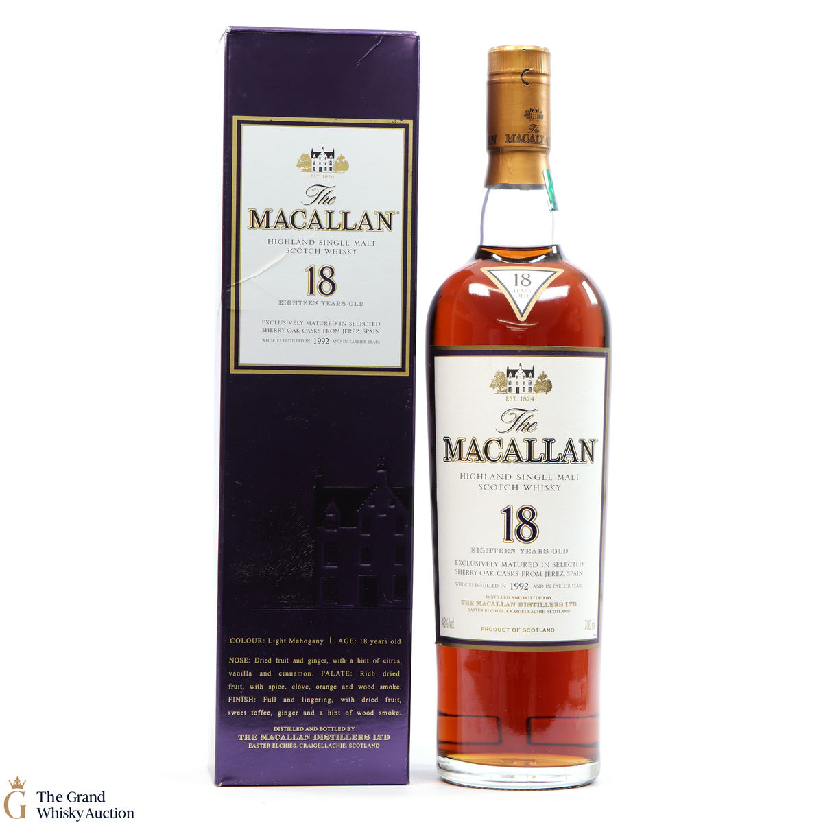Macallan - 18 Year Old Sherry Oak (1992)