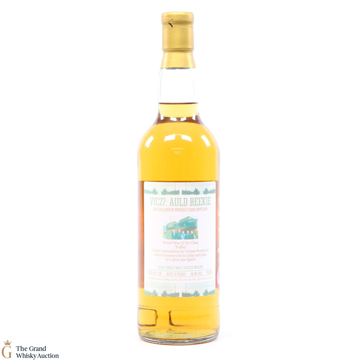 Bruichladdich - 10 Year Old - Cask #1128 VIC27: Auld Reekie - Private Bottling  (Signed)