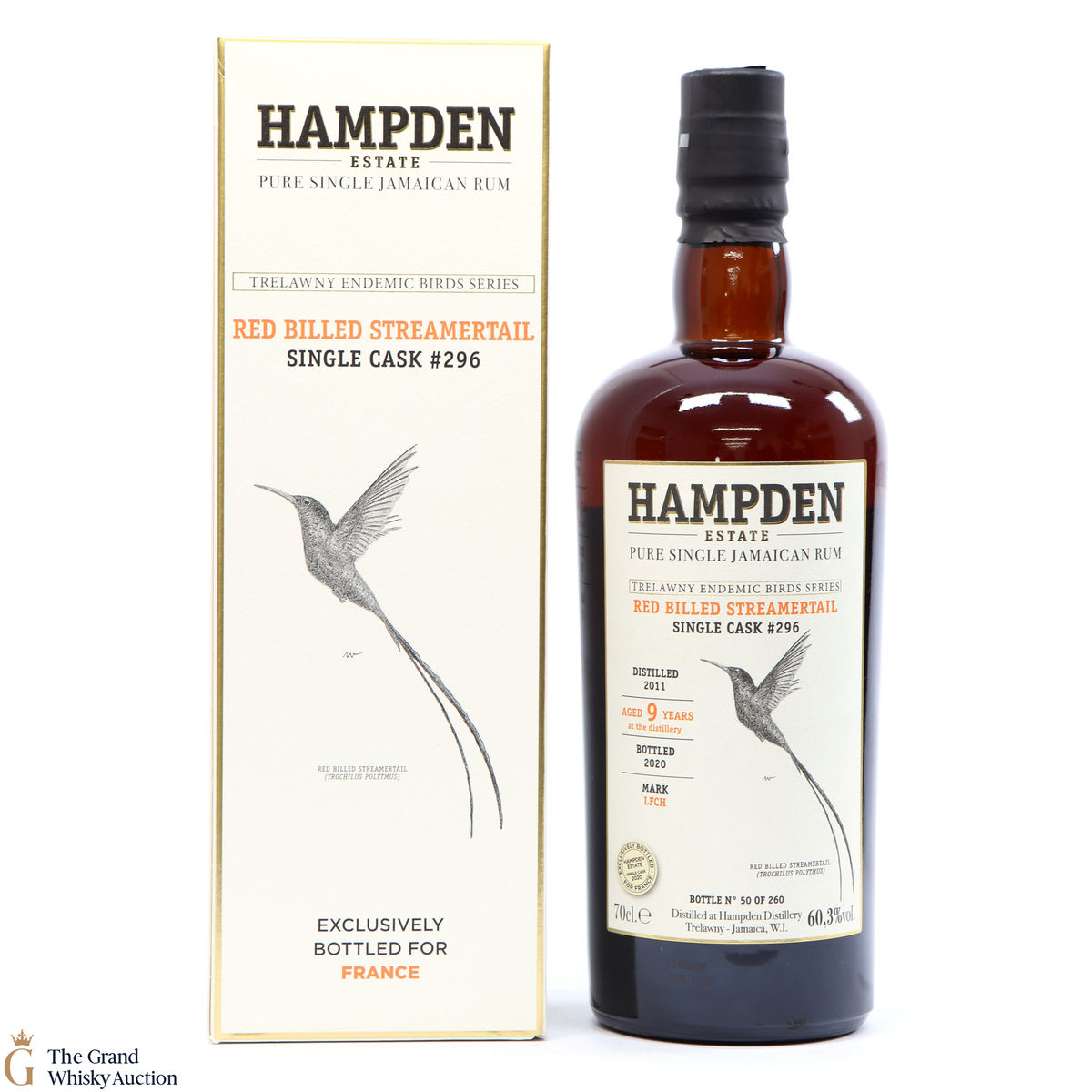 Hampden - 9 Year Old Red Billed #296 - Pure Jamaican Rum LMDW