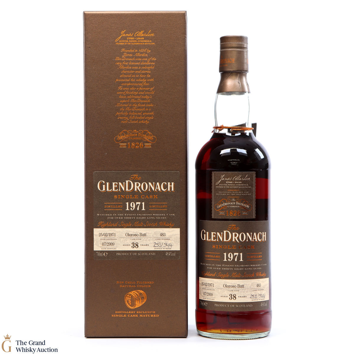 Glendronach - 38 Year Old #483 Oloroso Butt 1971