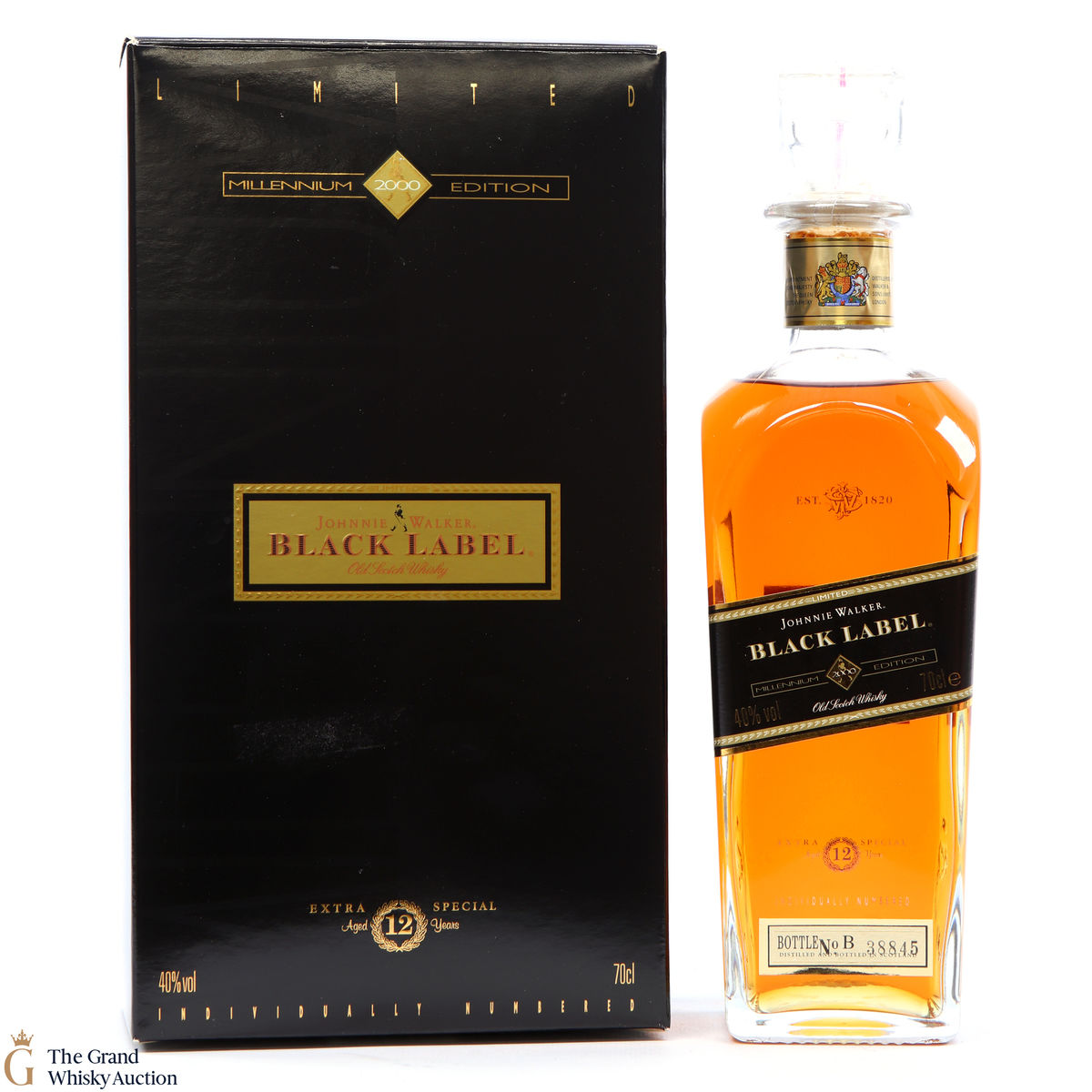 Johnnie Walker - 12 Year Old-  Black Label - Millennium Edition