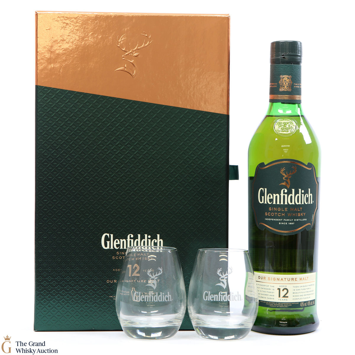 Glenfiddich - 12 Year Old Gift Set (with 2 x Glasses)