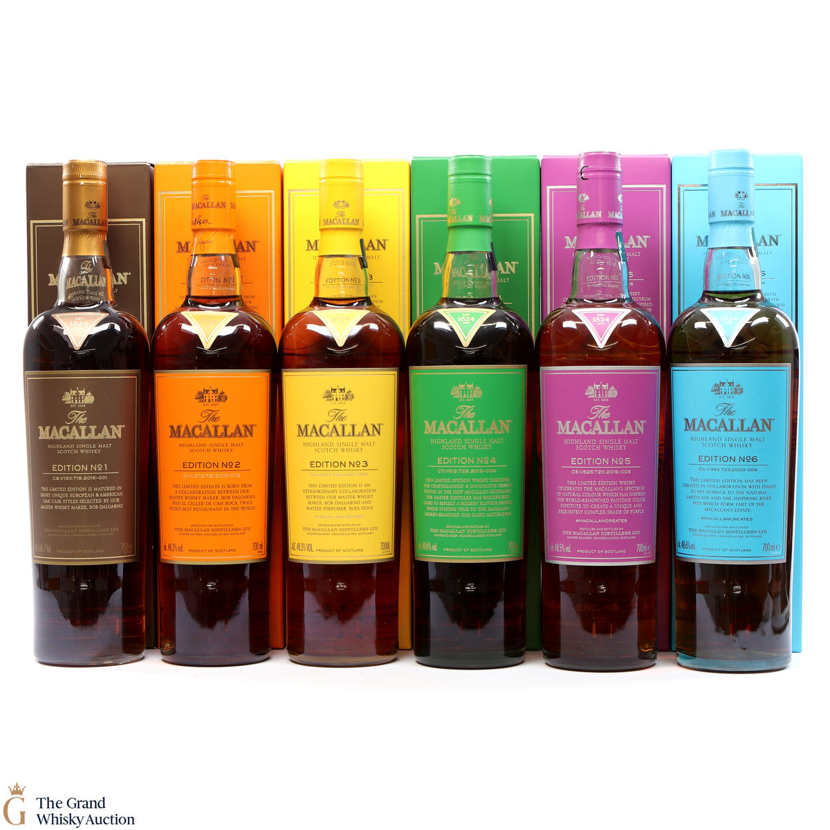 Macallan - Edition 1,2,3,4,5 & 6
