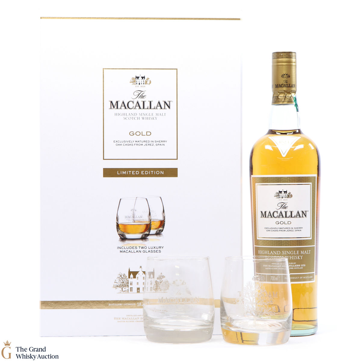 Macallan - The 1824 Series - Gold - Limited Edition with 2x Glasses