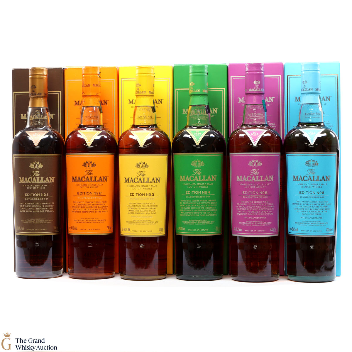 Macallan - Edition 1,2,3,4,5 & 6